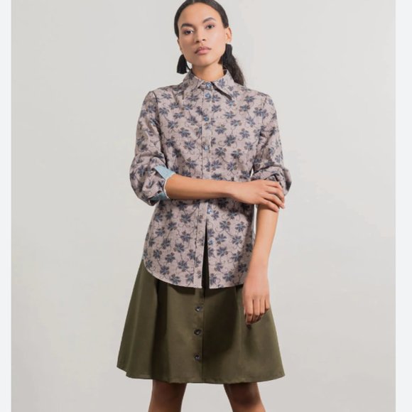 NWOT - Jennifer Glasgow - Harriet button down shirt - XS - Picture 1 of 9